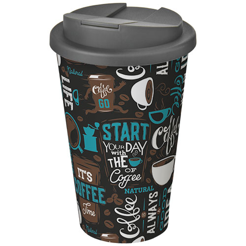 Gobelet isolant personnalisable 350ml Americano® Blanc et Gris